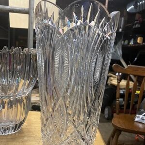 1980s Waterford master cutters crystal vase